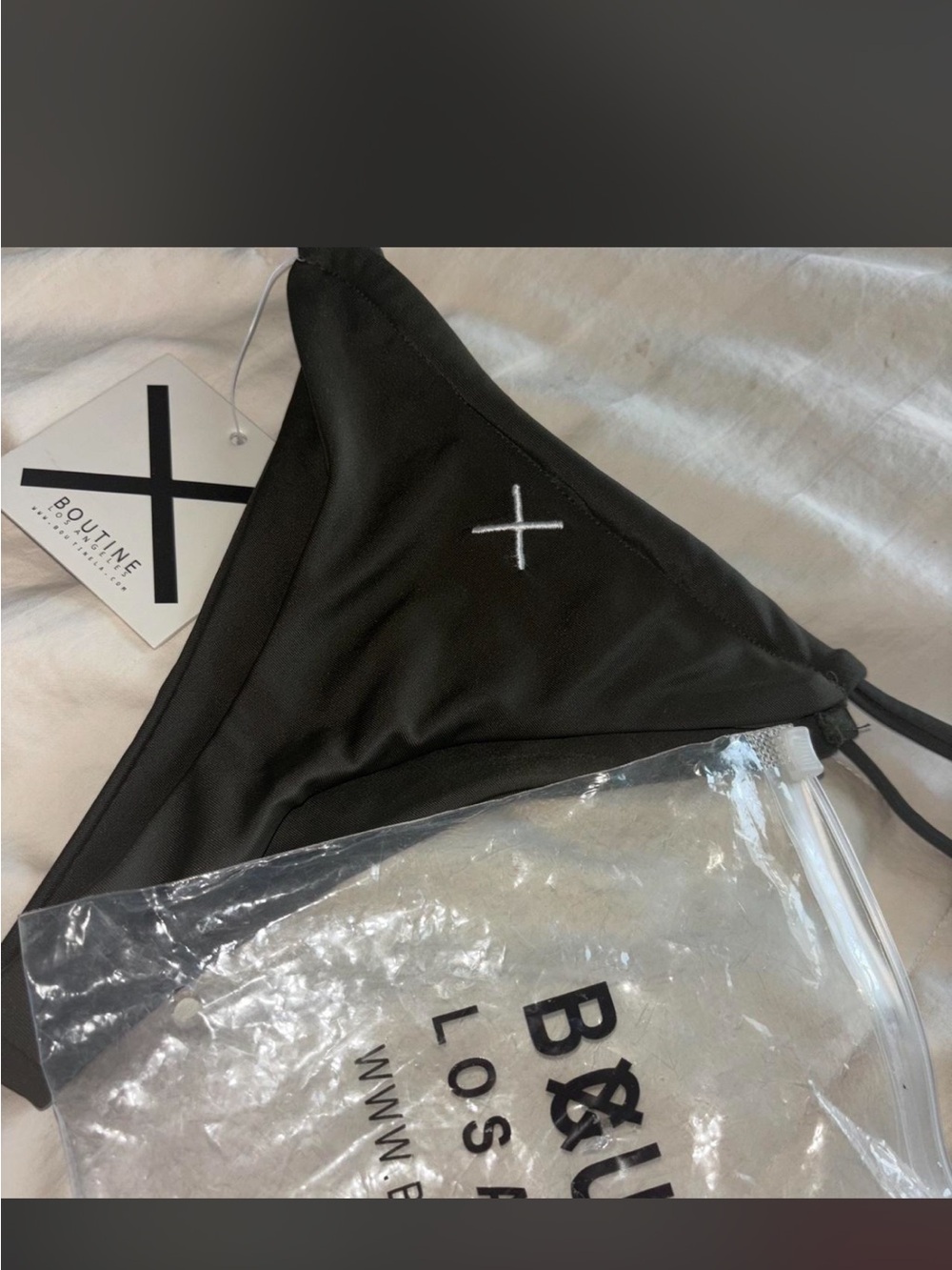 Boutine LA Forest Green Minimal Thong Bikini Bottom